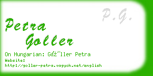 petra goller business card